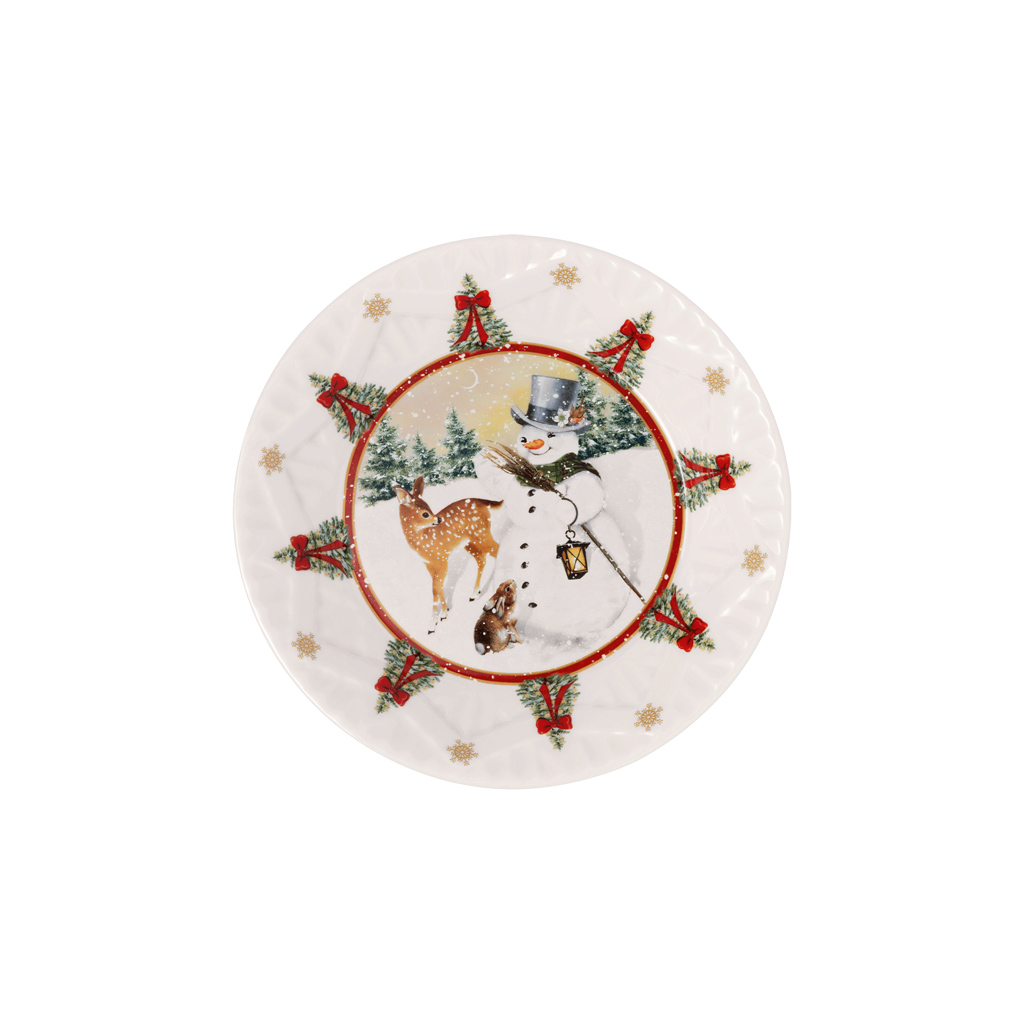 Villeroy & Boch Nízká miska Toy’s Fantasy, Sněhulák a zvířátka, Ø 16,5 cm 14-8332-3713