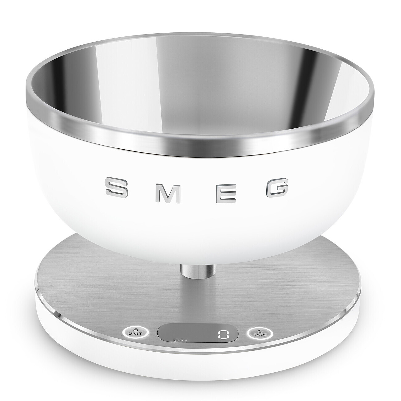 Smeg Digitální kuchyňská váha KSC01, bílá KSC01WHMWW