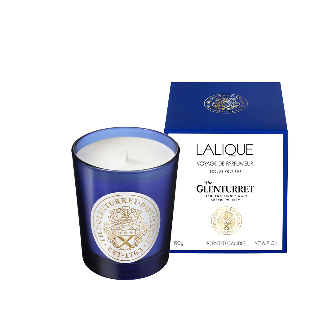 Lalique Vonná svíčka The Glenturret Special Edition, 190 g, modrá B63181