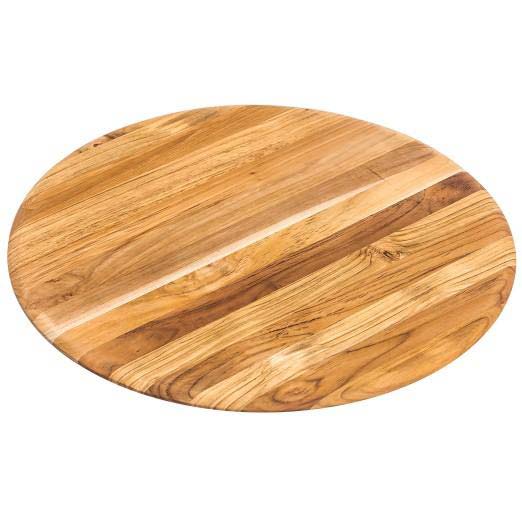 Teak Haus Kulaté prkénko na krájení a servírování Elegant, velikost M, 33 x 1,5 cm, přírodní teak 209
