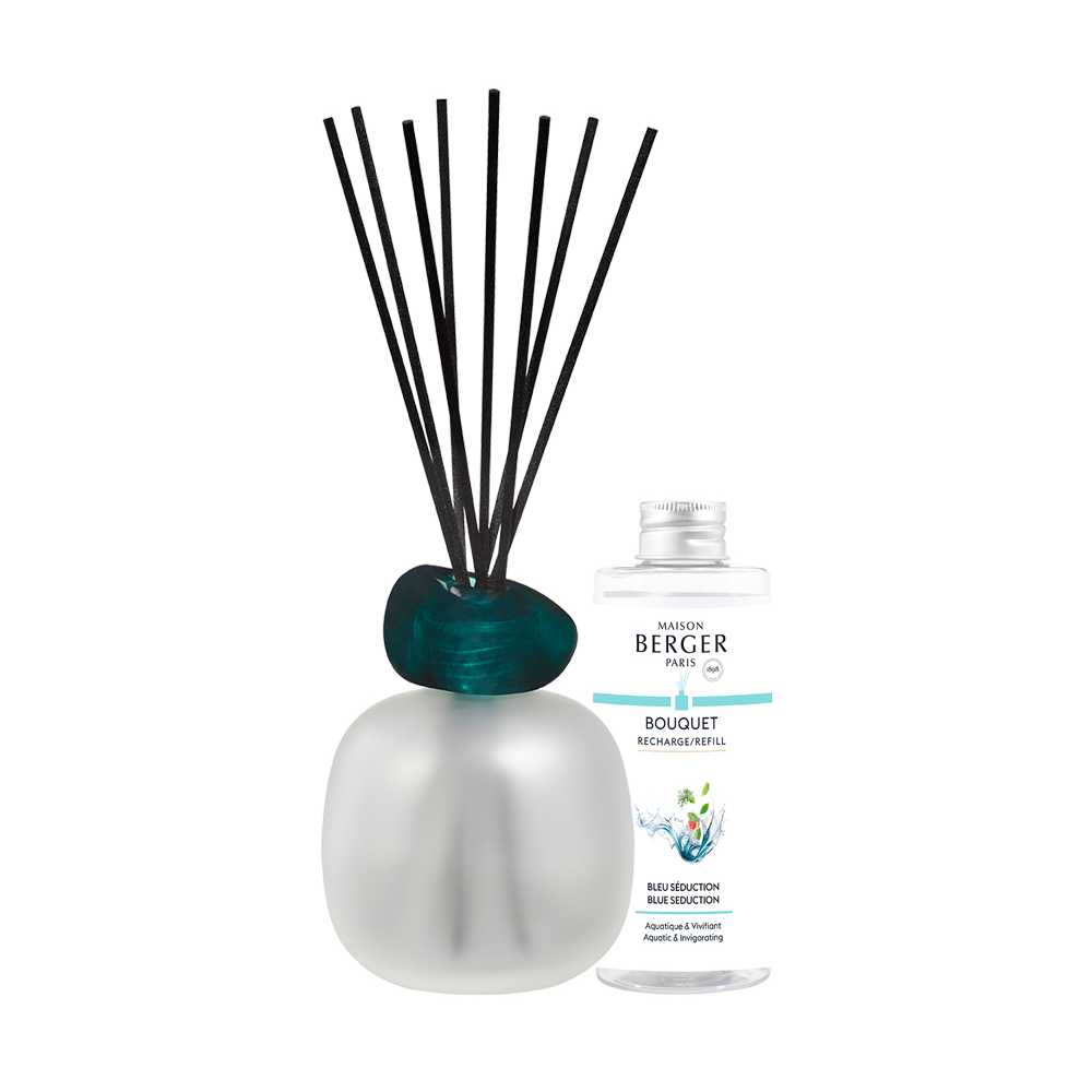 Maison Berger Paris Aroma difuzér Mineral, průhledný + náplň Modrá svůdnost 180 ml 7834
