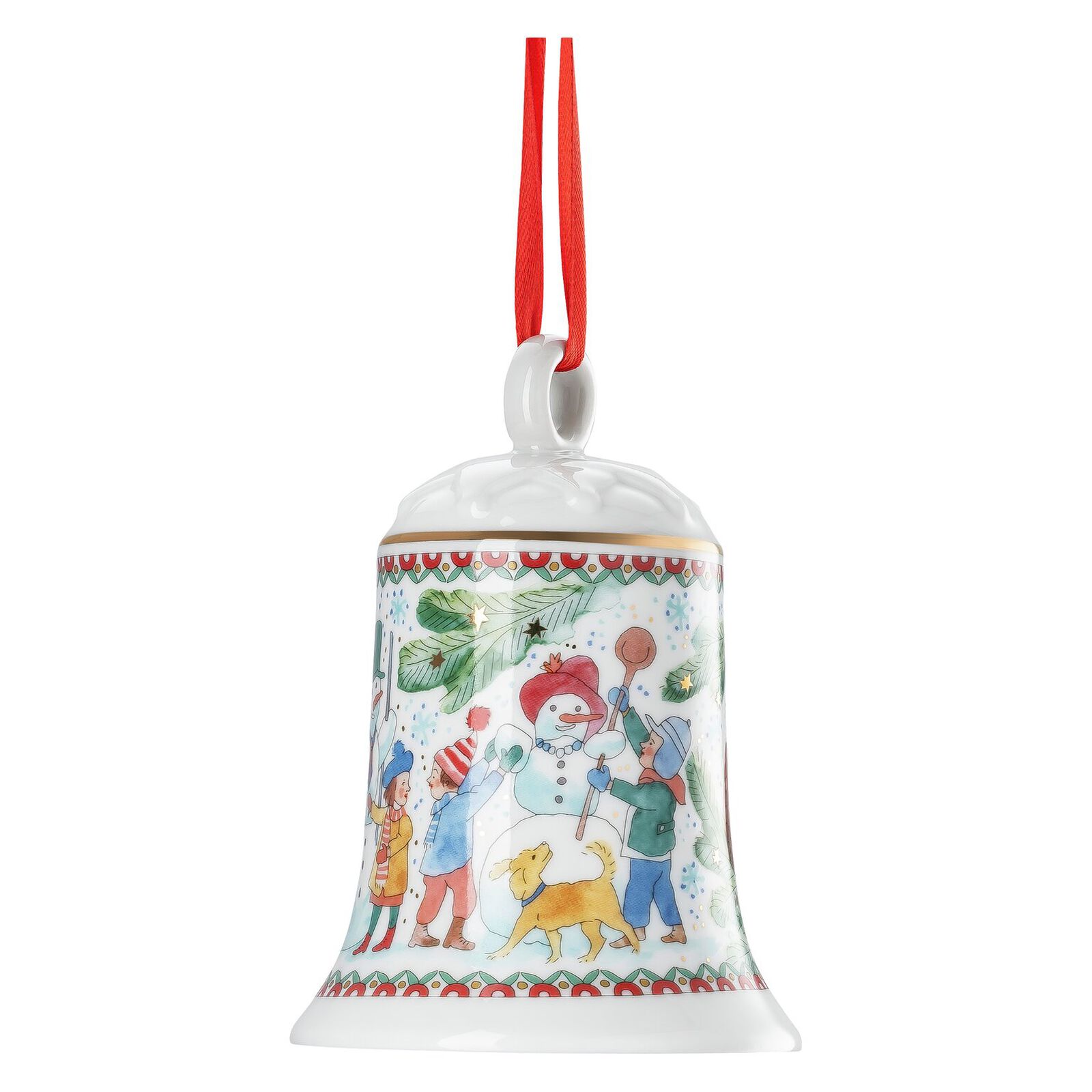 Rosenthal Vánoční porcelánový zvonek, Vánoční radovánky, 12 cm 02250-727496-27916