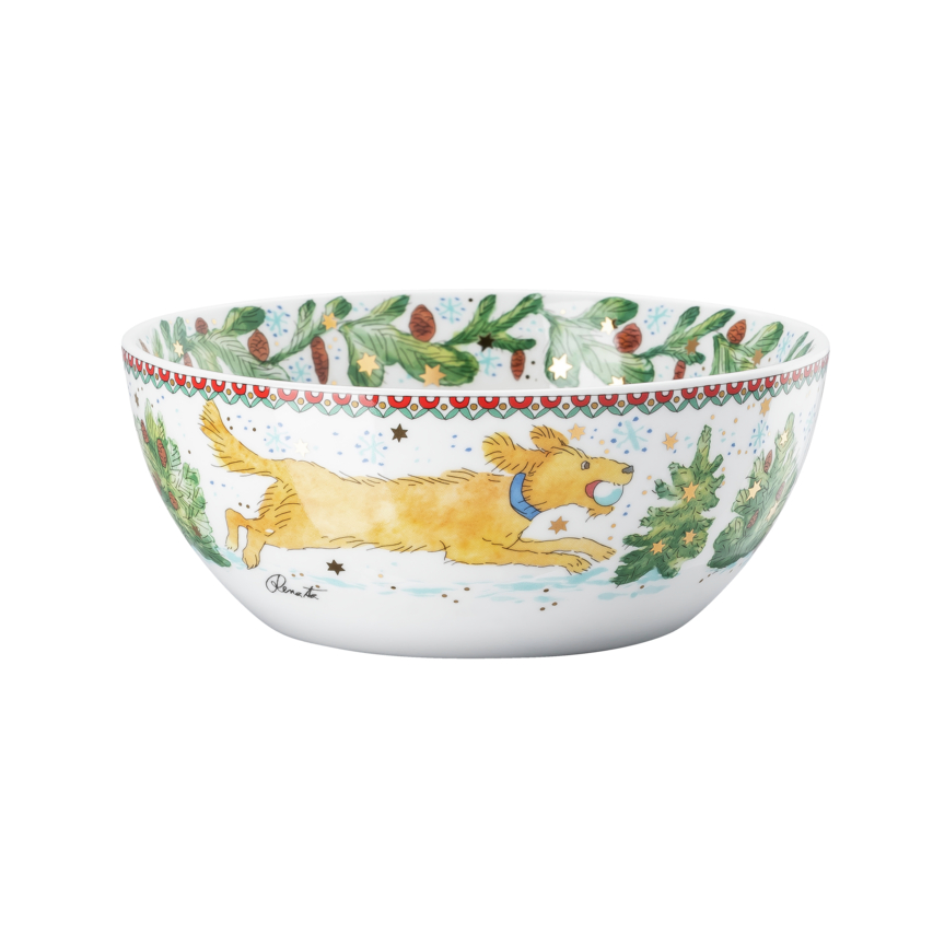 Rosenthal Vánoční miska, Vánoční radovánky, Ø 15 cm / 0,5 l 02476-727496-15455