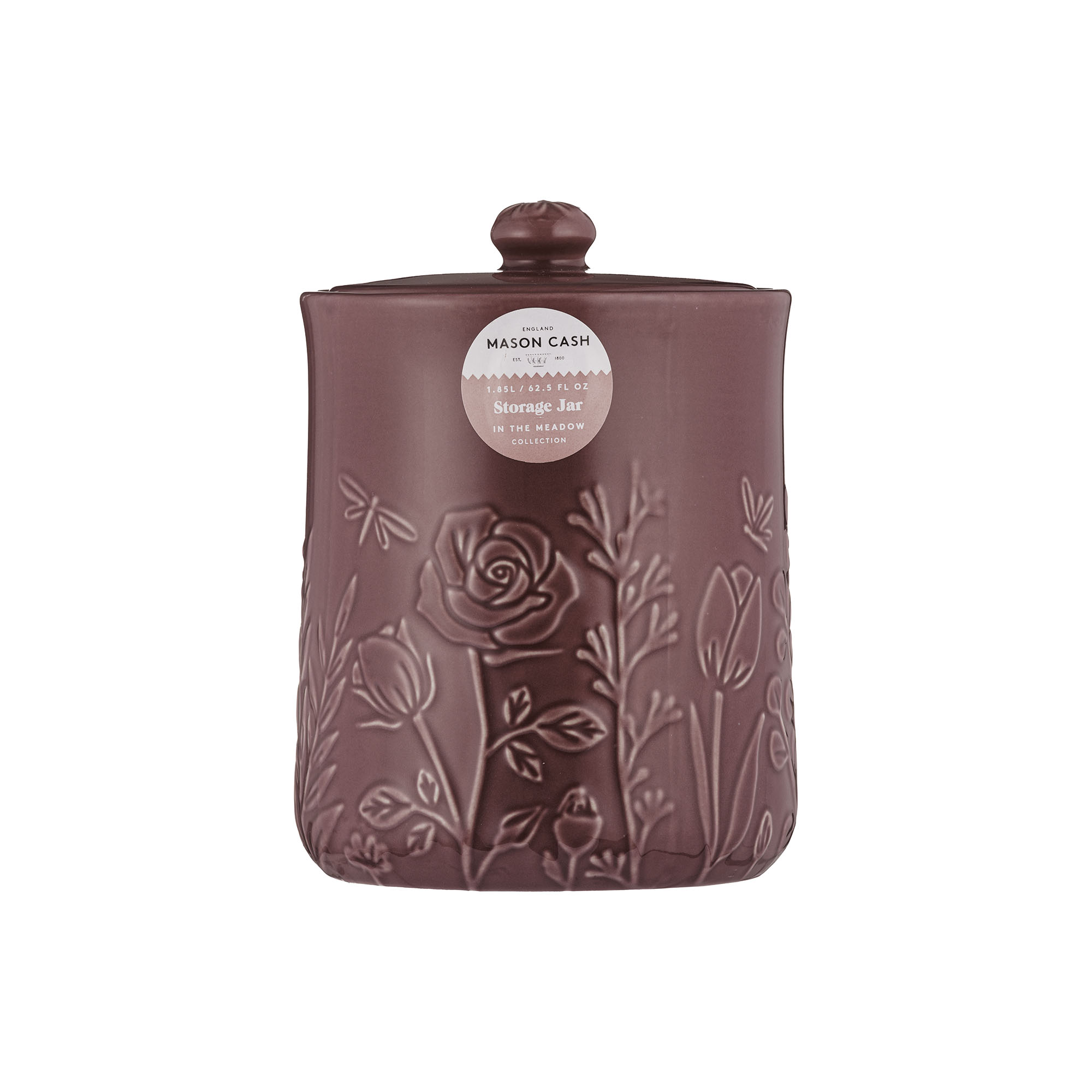 Mason Cash Kameninová dóza s víkem, In the Meadow, 1,85 l, purpurová 2002.311
