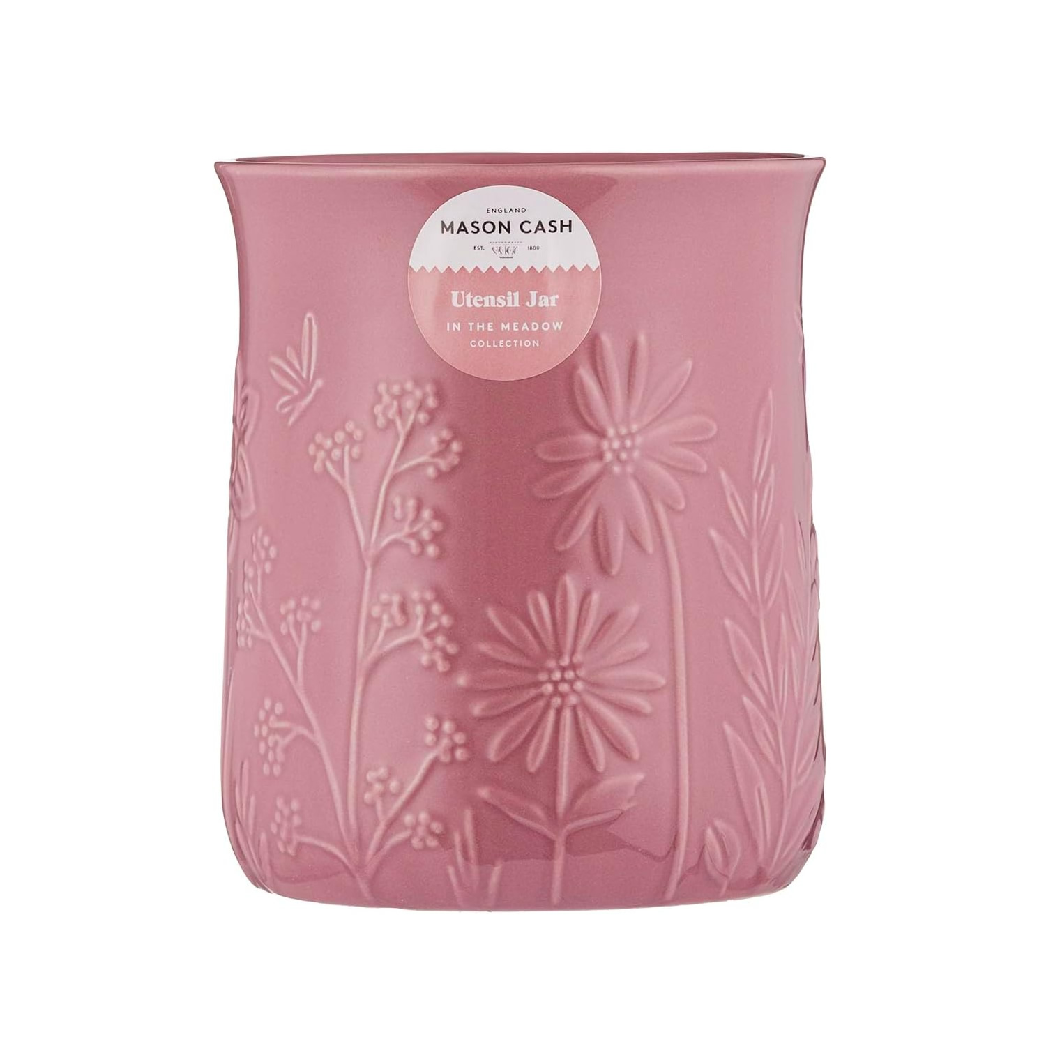 Mason Cash Kameninová nádoba na kuchyňské nástroje, In the Meadow, 12,5 x 15 cm, růžová 2002.313