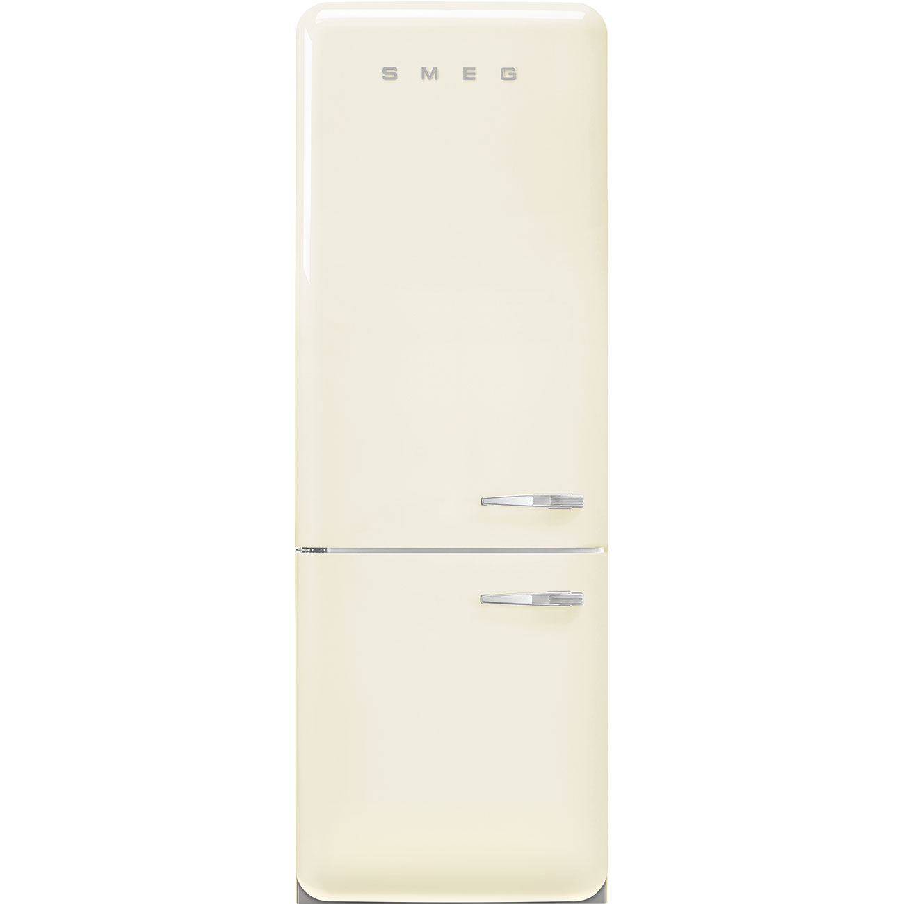 Smeg Kombinovaná lednice s mrazákem dole, FAB38L, 344l/137l, levé otvírání, 205x70 cm, krémová  FAB38LCR6
