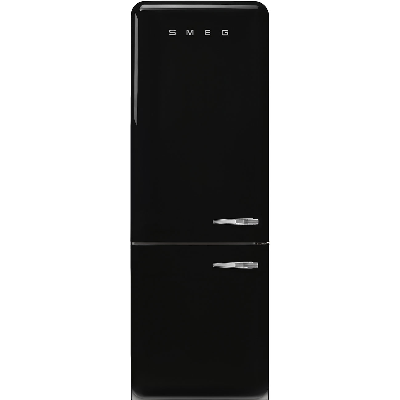 Smeg Kombinovaná lednice s mrazákem dole, FAB38L, 344l/137l, levé otvírání, 205x70 cm, černá  FAB38LBL6