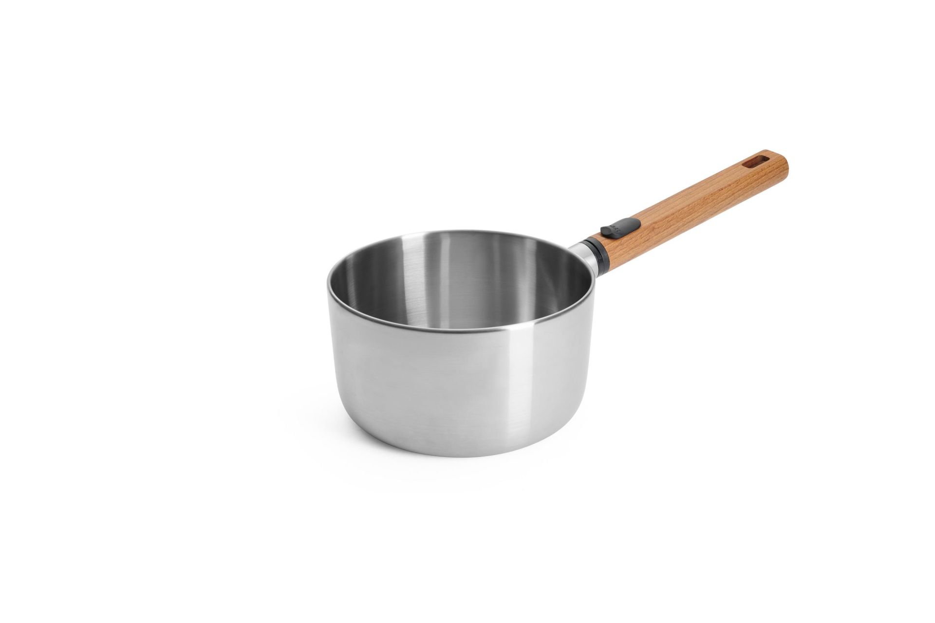 Woll Nerezový rendlík Logic Steel s odnímatelnou rukojetí ze dřeva, Ø 18 cm 1118WLCS