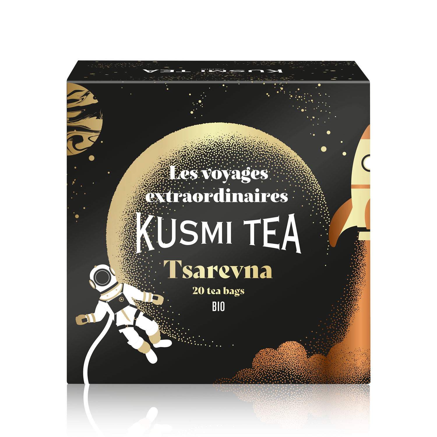 Kusmi Tea Porcovaný černý vánoční čaj Tsarevna Bio, 20 sáčků 21303A1120