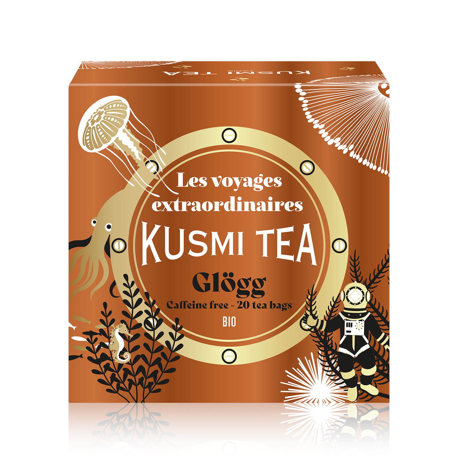 Kusmi Tea Porcovaný ovocný vánoční čaj Glögg Bio, 20 sáčků 21311A1120