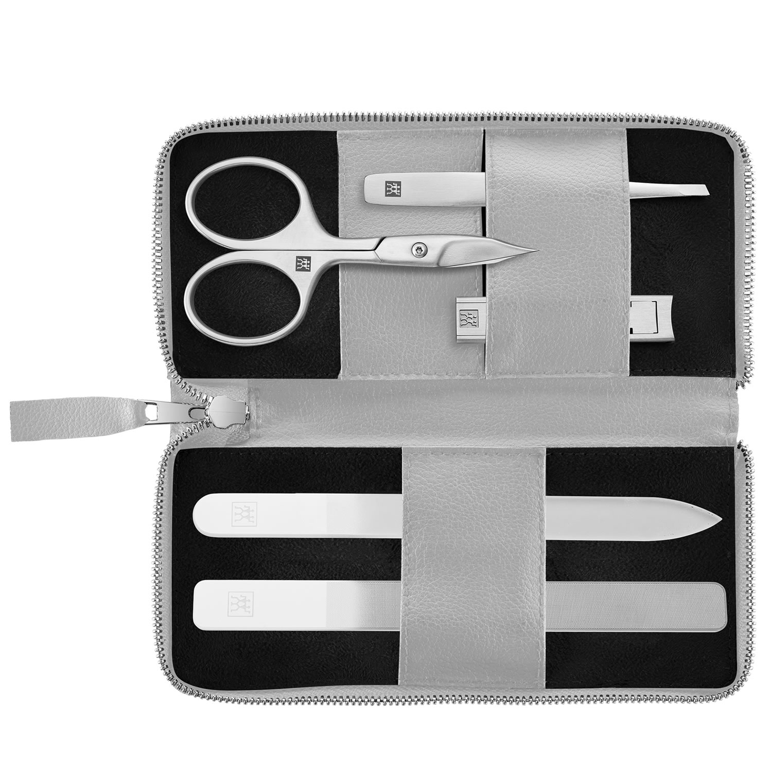 Zwilling Beauty Premium manikúra AppleSkin, 5 ks (nůžky, štípátko), šedá 97004-005-0