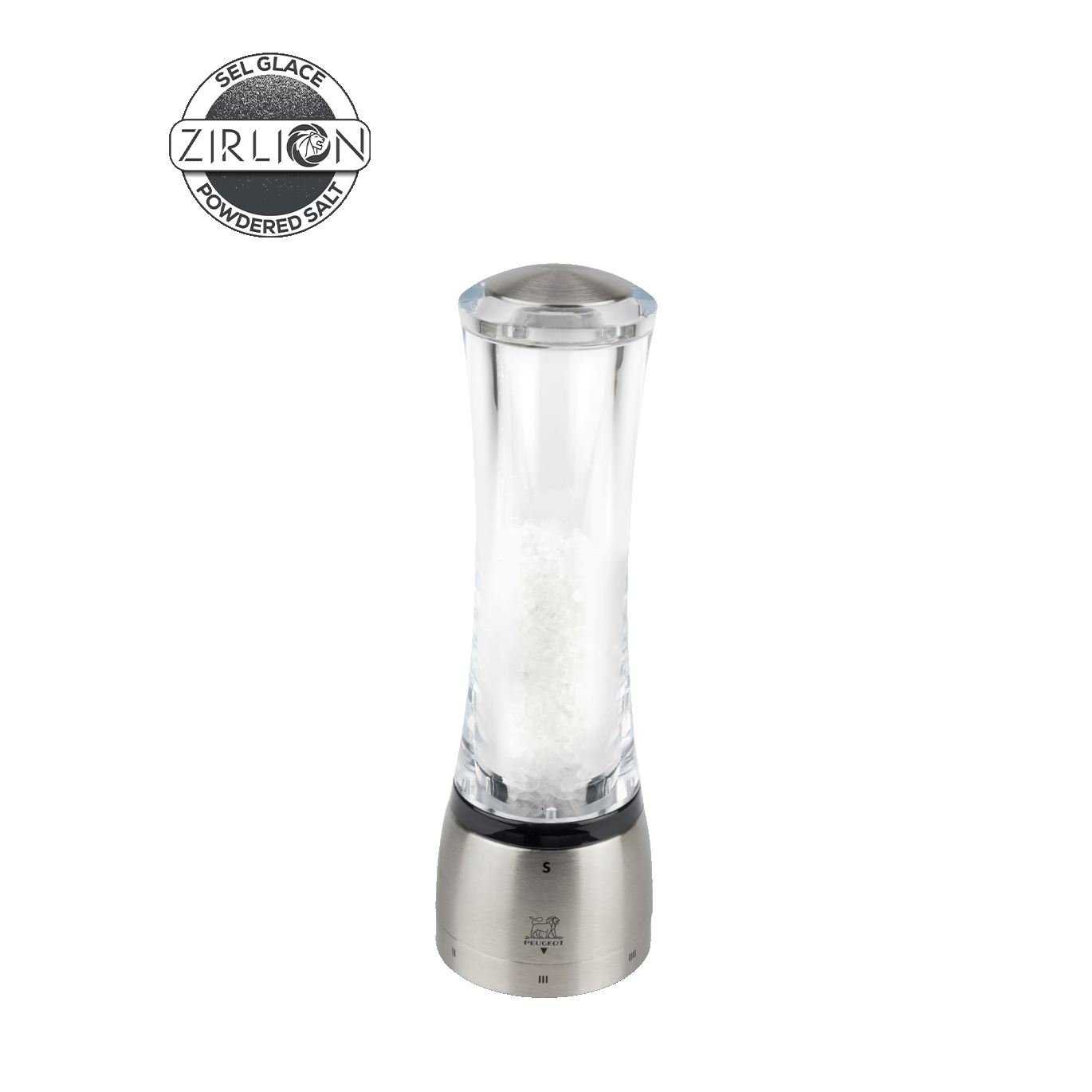 Peugeot Mlýnek na sůl Daman u’Select Zirlion, akryl / nerez, 21 cm 2545800