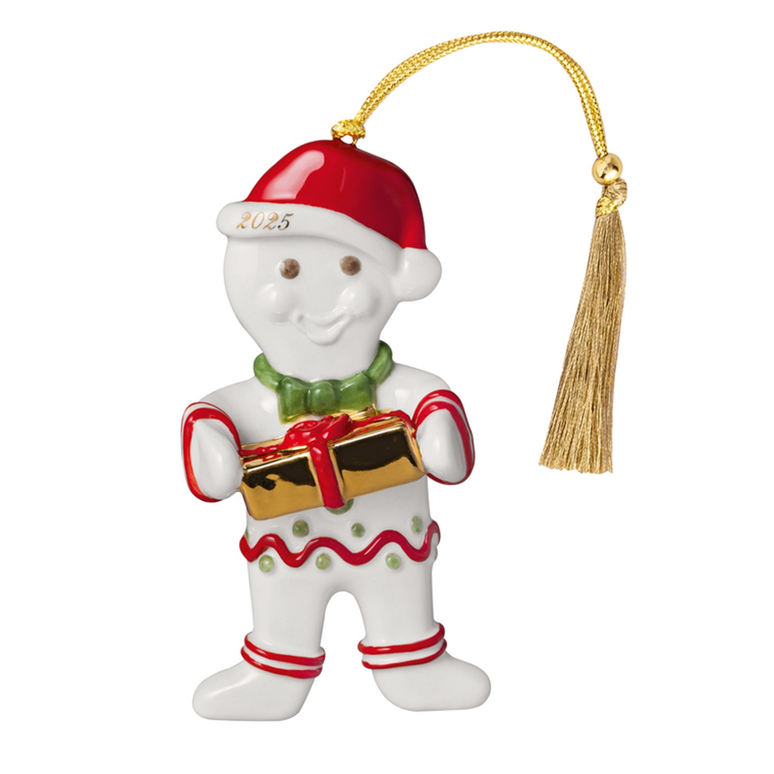 Villeroy & Boch Závěsná porcelánová ozdoba Christmas Classics 2025, Perníček, 11 cm 14-8675-4357