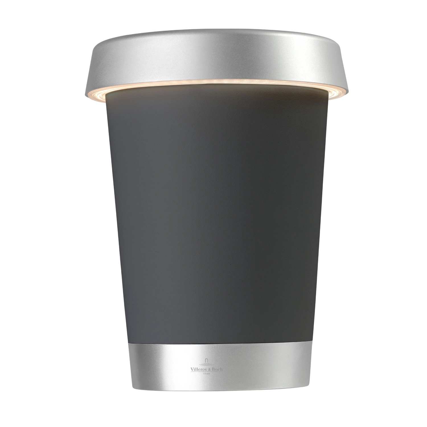 Villeroy & Boch Chladicí nádoba na víno s LED osvětlením, do exteriéru / interiéru, Bordeaux, anthracite 96936