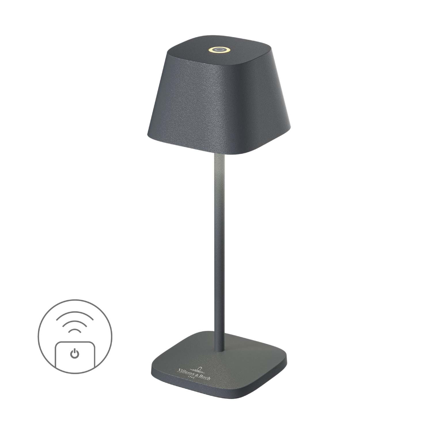 Villeroy & Boch Nabíjecí LED lampička do exteriéru / interiéru Neapel Micro, 20 cm, anthracite 97261