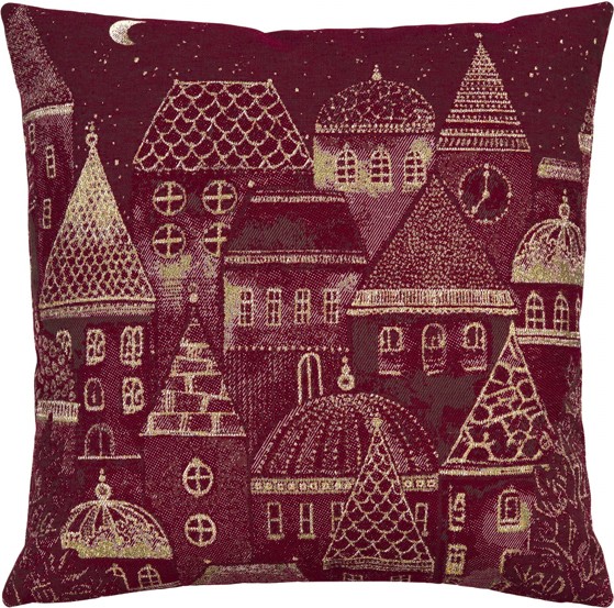 Sander Povlak na polštář Notte Santa, 45 × 45 cm, berry 846287-41