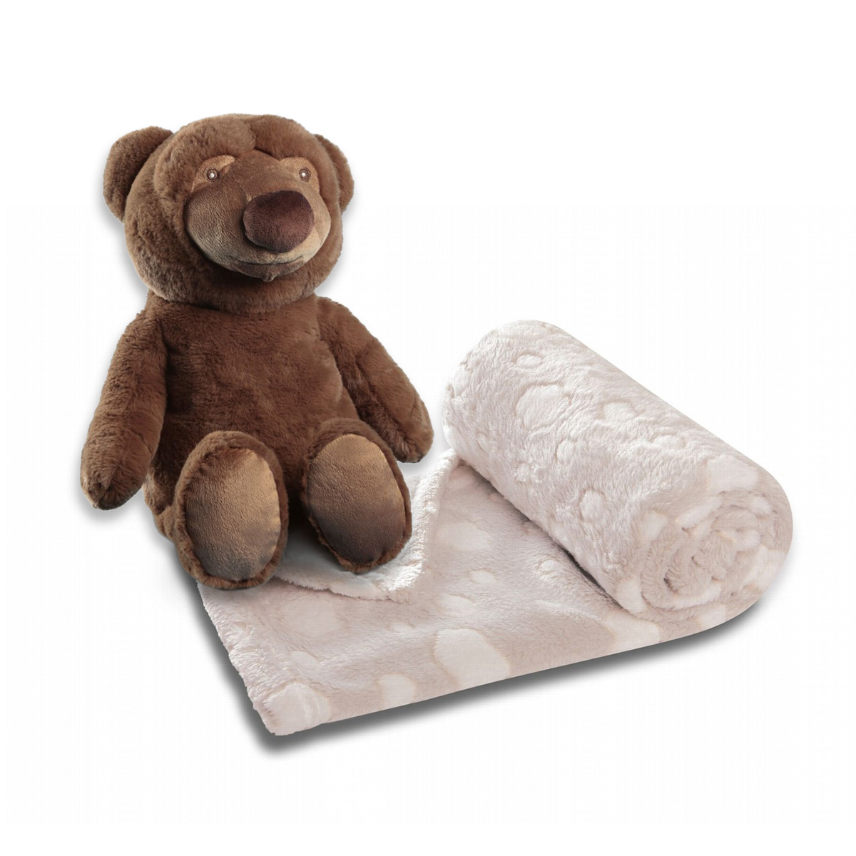 Hermann Biederlack Dětská deka s plyšovým medvědem Brunem, 75 x 100 cm 822413