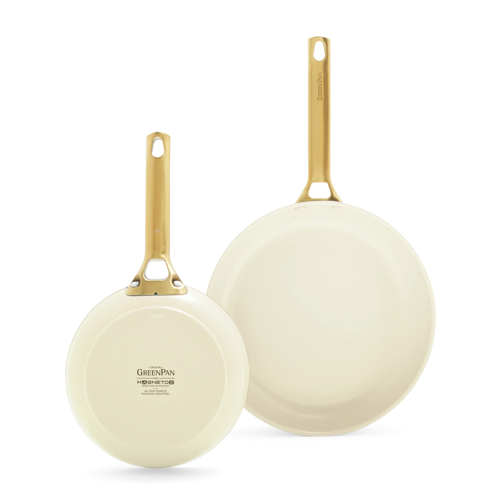 GreenPan Sada 2 nepřilnavých keramických pánví Padova 20 + 26 cm, světle krémová CC008494-001