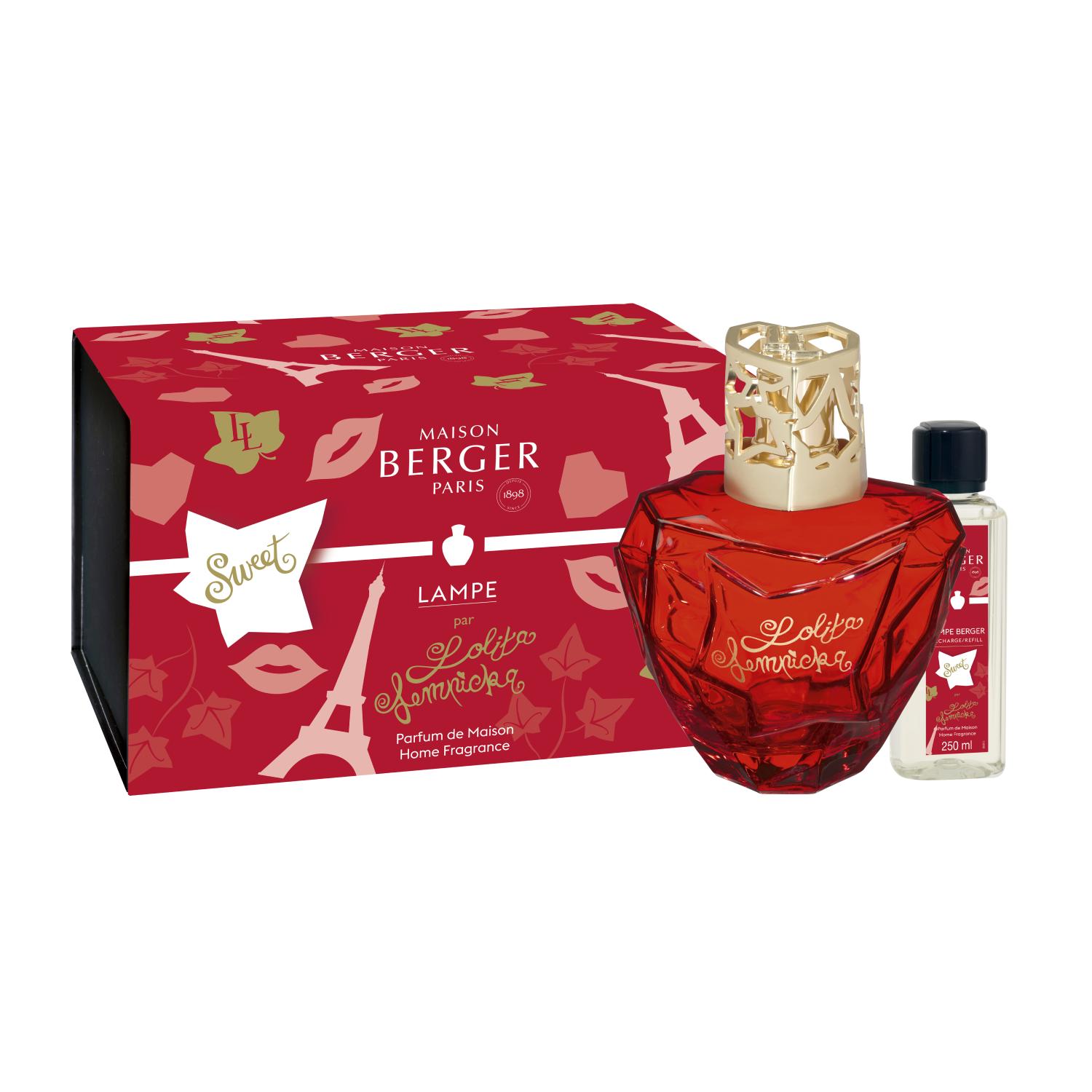 Maison Berger Paris Dárková sada: katalytická lampa Lolita Lempicka – Sweet, červená + náplň 250 ml 4865