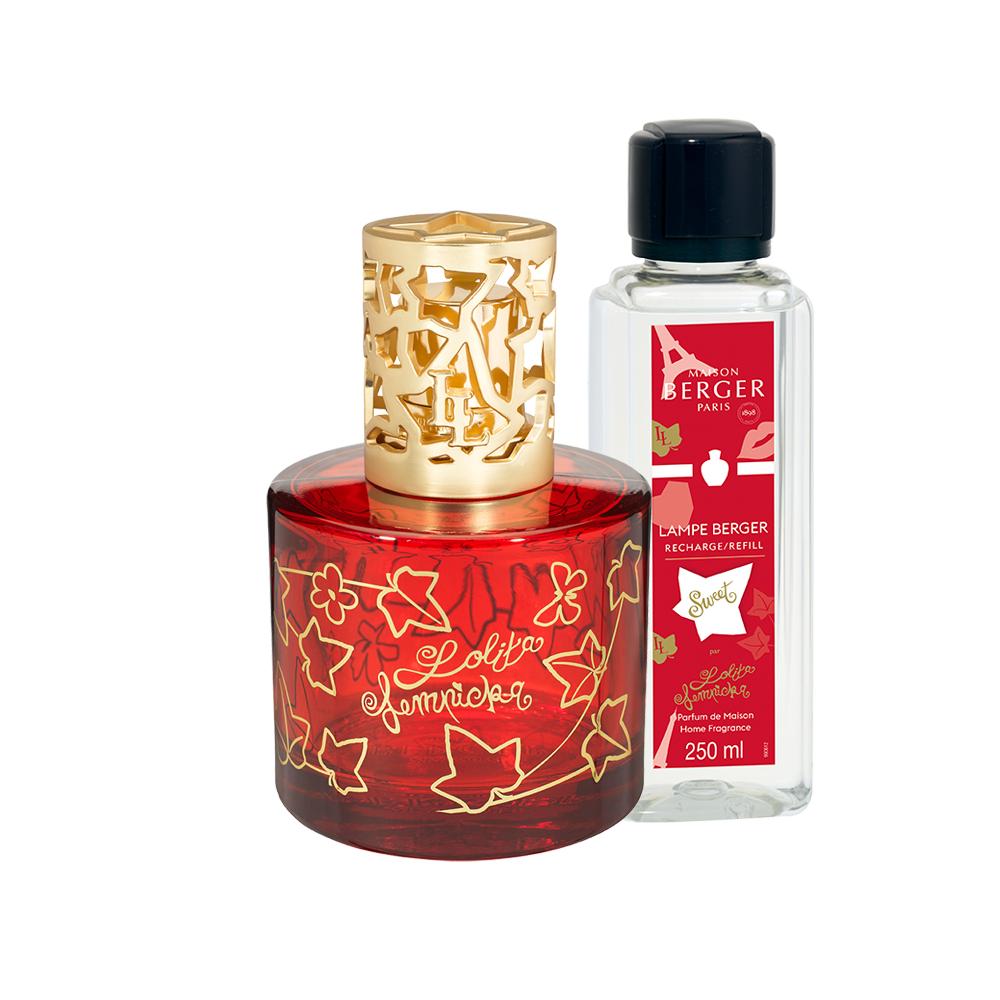 Maison Berger Paris Dárková sada: katalytická lampa Pure Lolita Lempicka, červená + Lolita Lempicka – Sweet, 250 ml 4873
