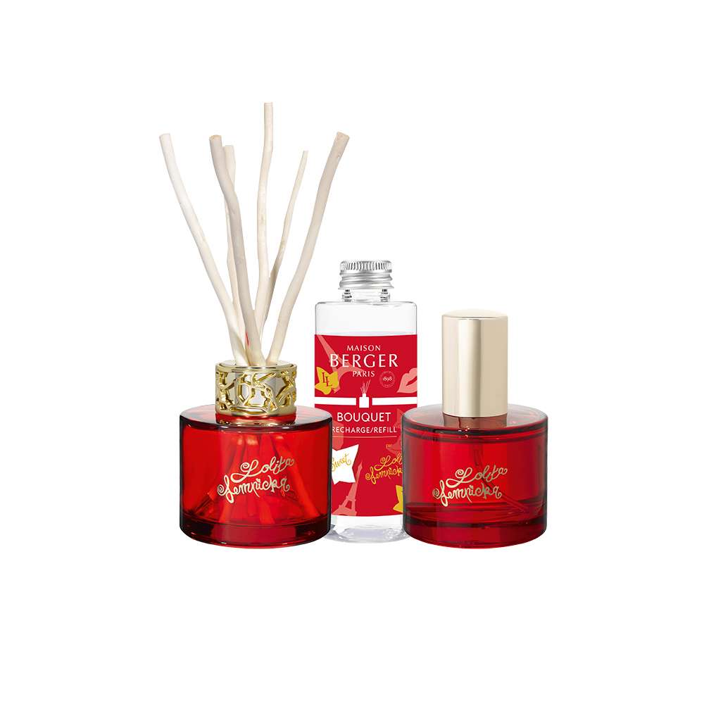 Maison Berger Paris Dárková sada Duo Mini: aroma difuzér s náplní 90 ml + bytová vůně 50 ml, Lolita Lempicka – Sweet 7851