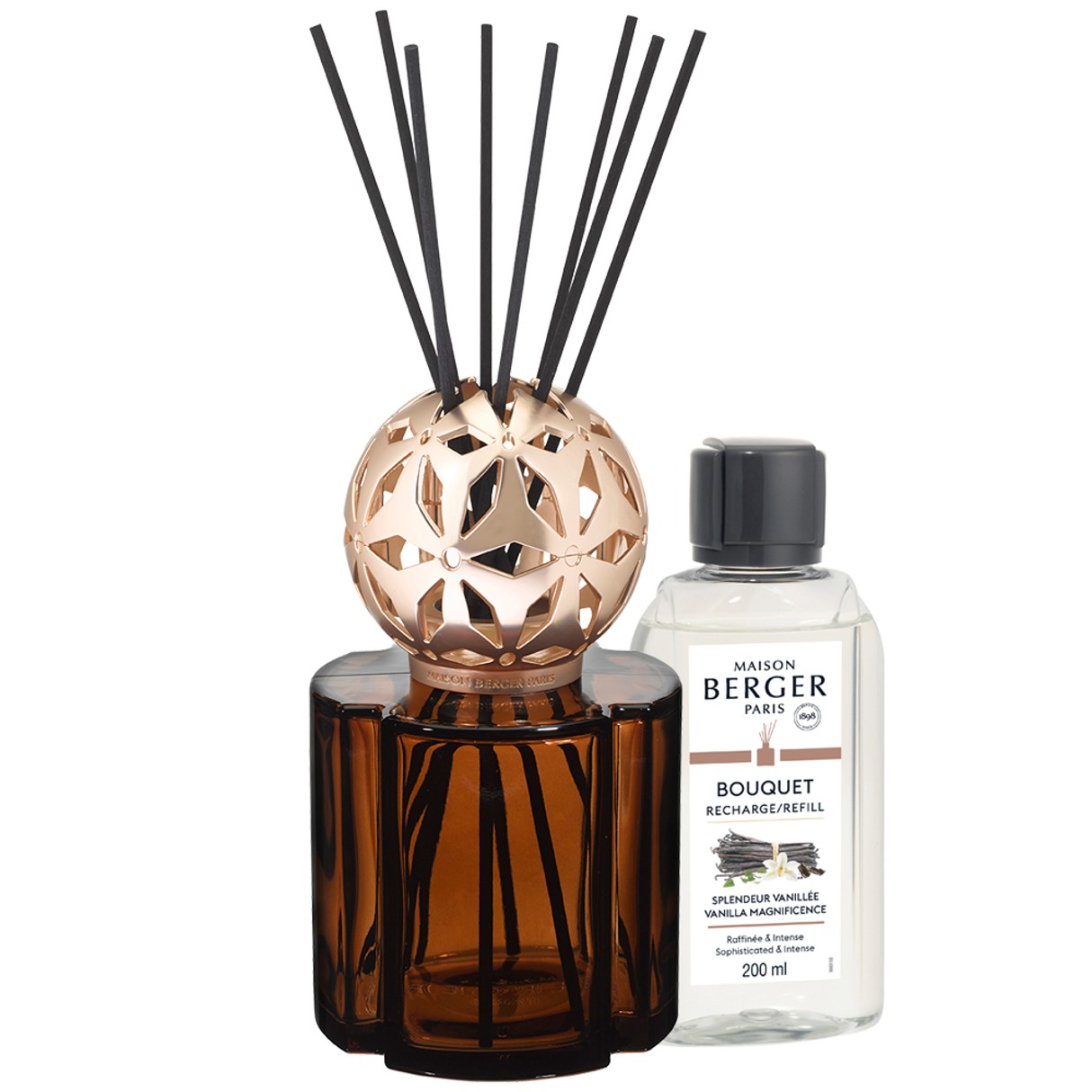 Maison Berger Paris Aroma difuzér Pomelis, hnědý + Velkolepá vanilka, 200 ml 7855