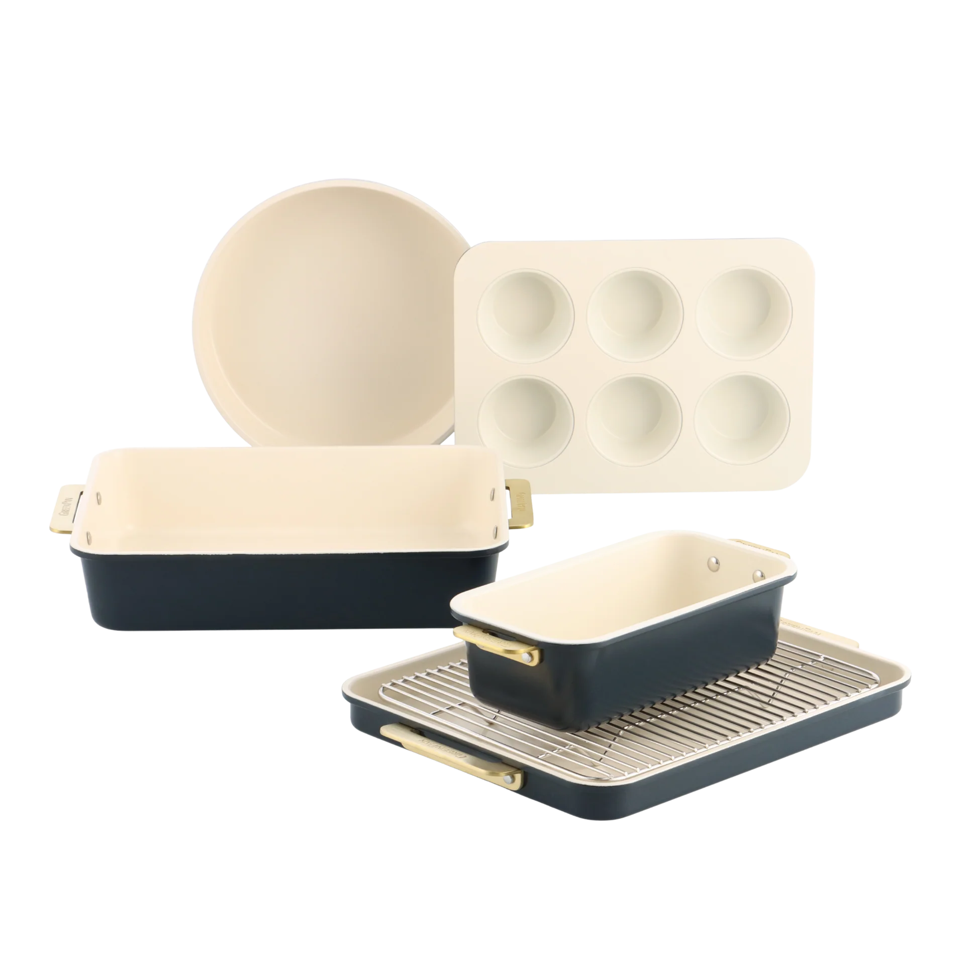 GreenPan Sada nepriľnavých foriem na pečenie Padova, 6 ks, tmavě modrá CC010216-001