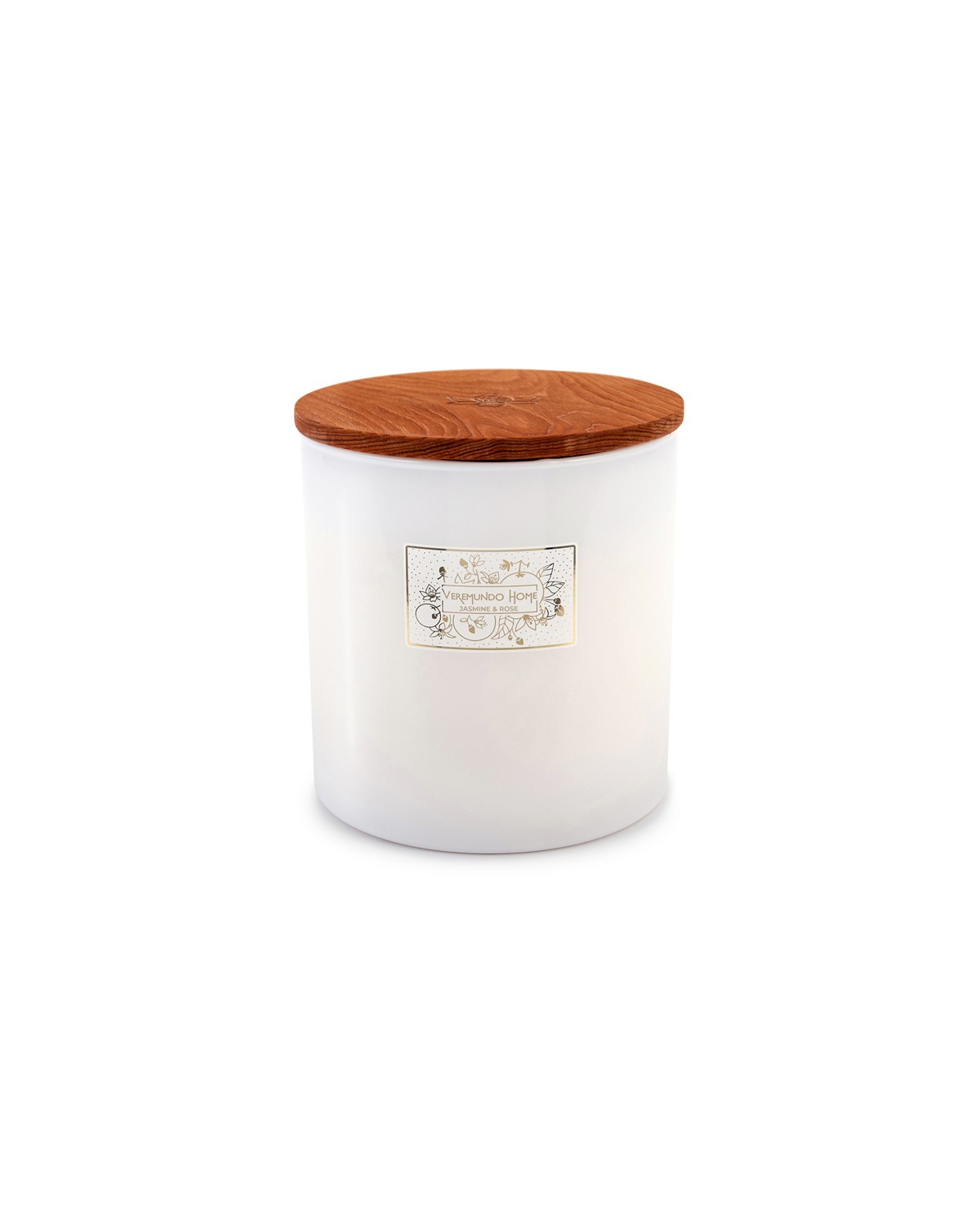 VEREMUNDO HOME Vonná svíčka Paris Jasmine Rose, 1,5 kg, bílá 16199