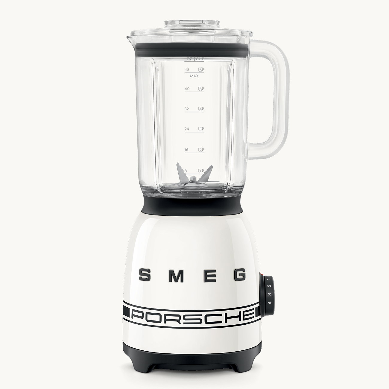 Smeg Stolní mixér Porsche x SMEG, 50's Retro Style, BLF03, 1,5l plastová nádoba, bílá BLF03PCWEU