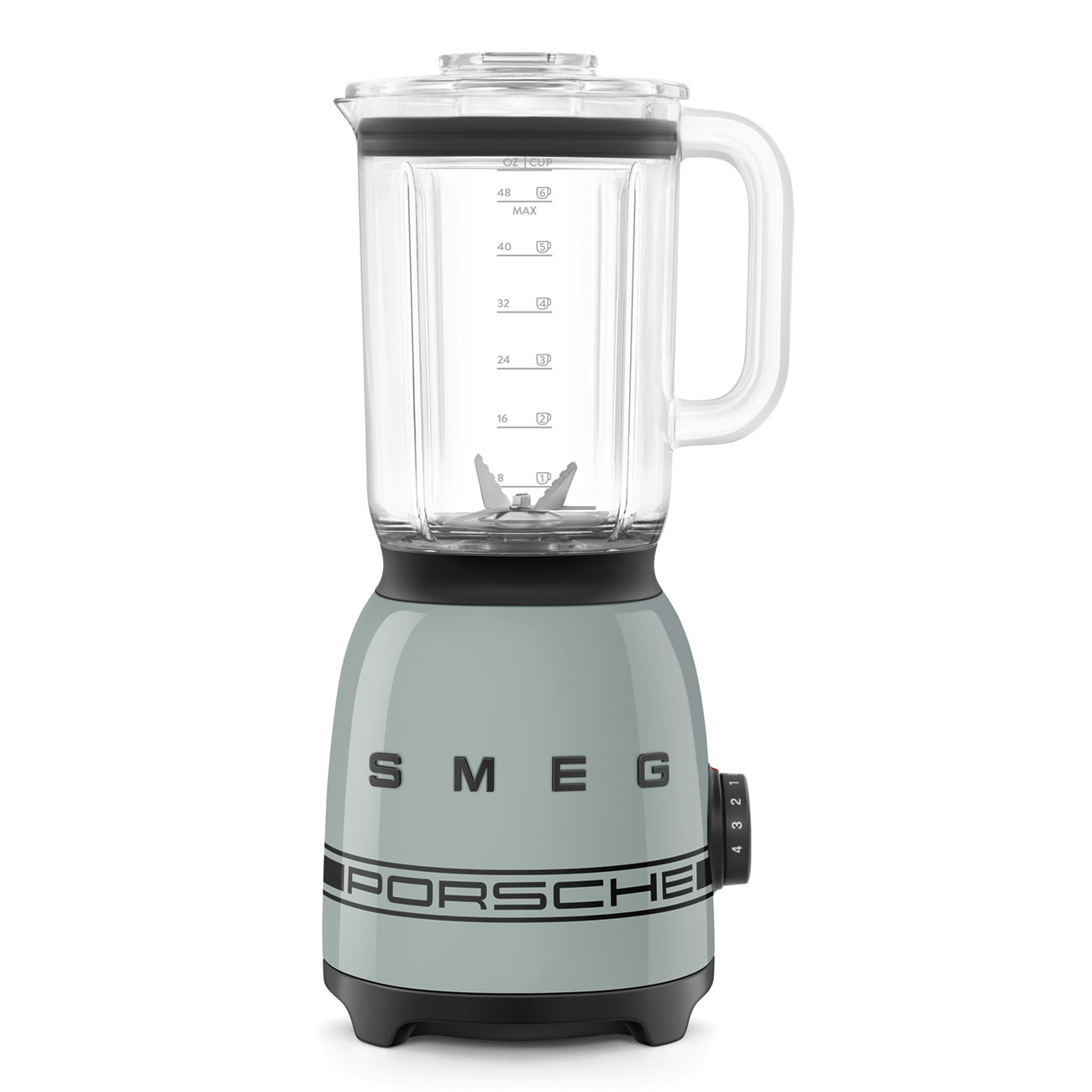 Smeg Stolní mixér Porsche x SMEG, 50's Retro Style, BLF03, 1,5l plastová nádoba, šedozelená BLF03PSGEU