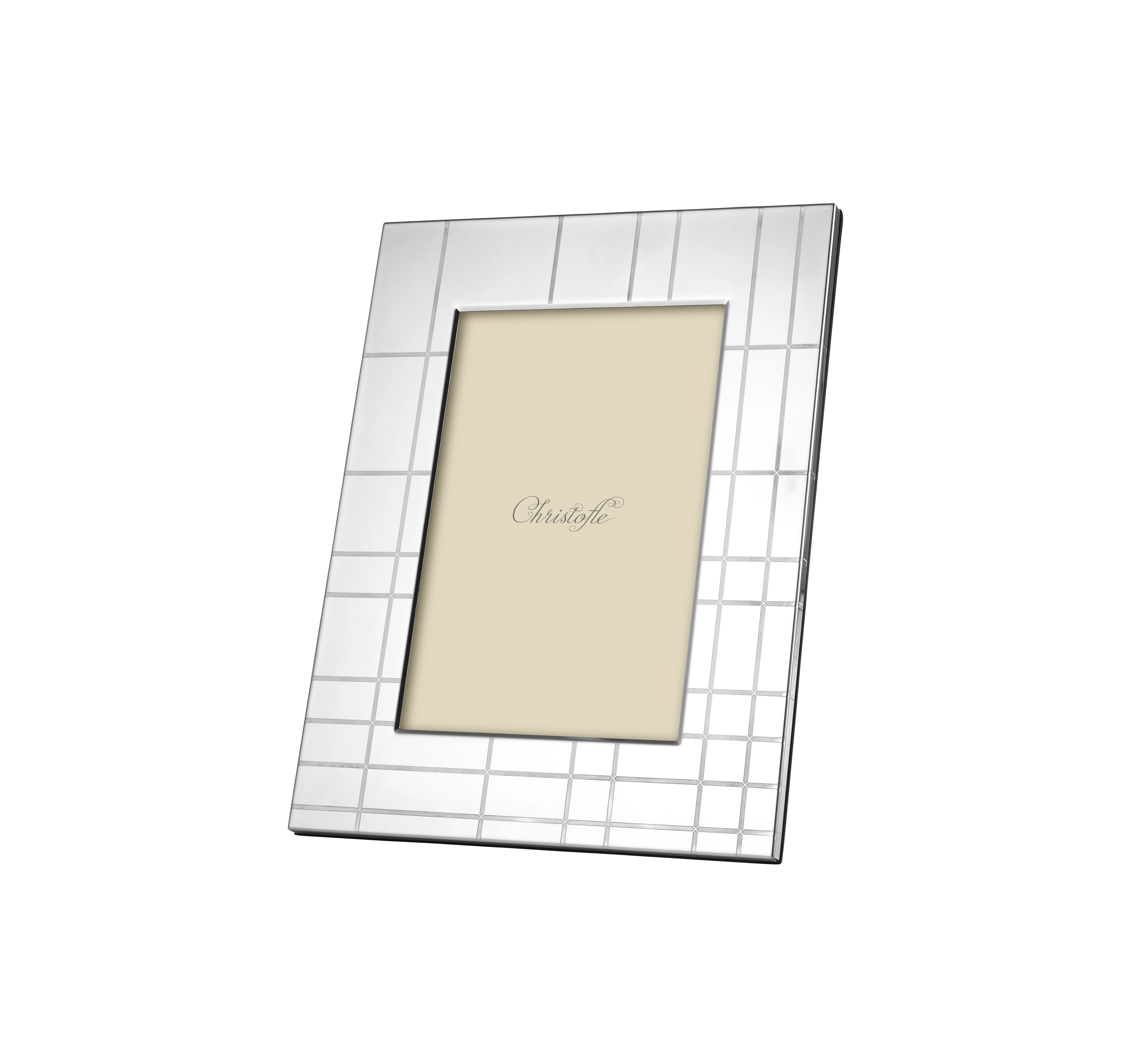 Christofle Fotorámeček kolekce Graphik, nerezová ocel, 16,5 × 21,5 cm B05956006