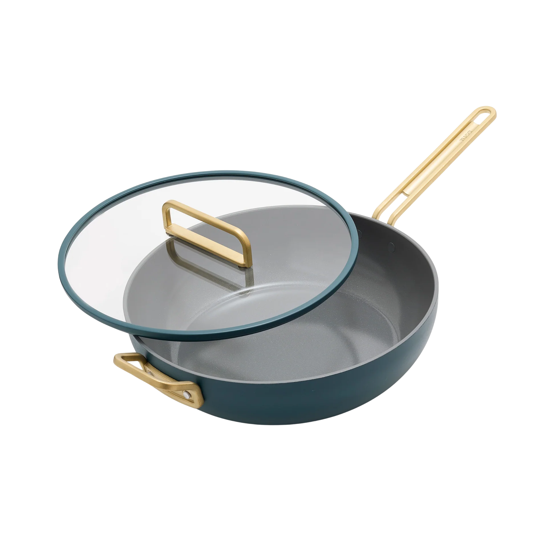 GreenPan Nepřilnavá keramická soté pánev s poklicí, Stanley Tucci, Ø 30 cm, tmavě zelená CC008980-004