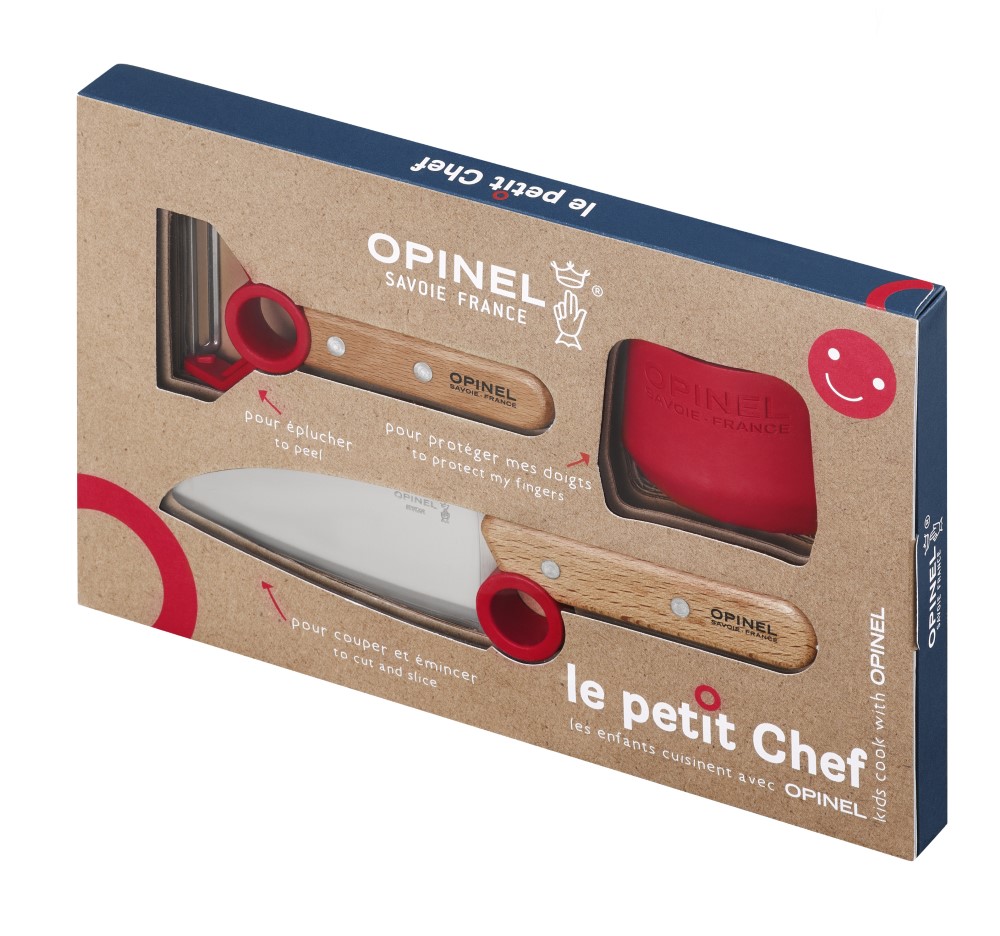 Opinel Dětská kuchařská sada le petit Chef, červená 003112