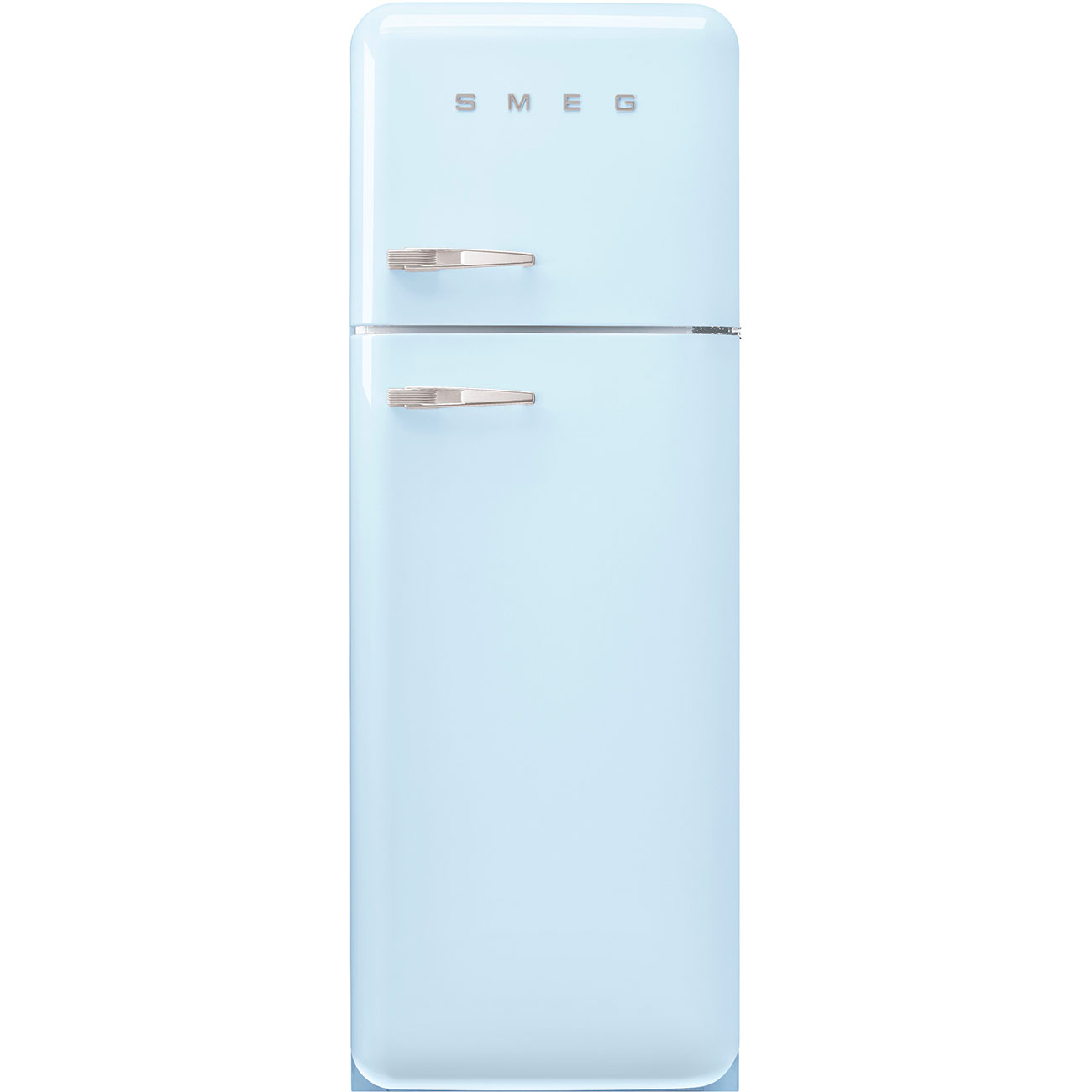 Smeg SMEG 50's RS kombinovaná lednice s mrazákem nahoře 222l/72l otv.pravé 172x60 cm pastelově modrá FAB30RPB6